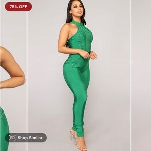 Bandage Fashion Nova Jump Suit